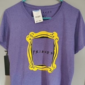 Friends womens tee size large nwt
